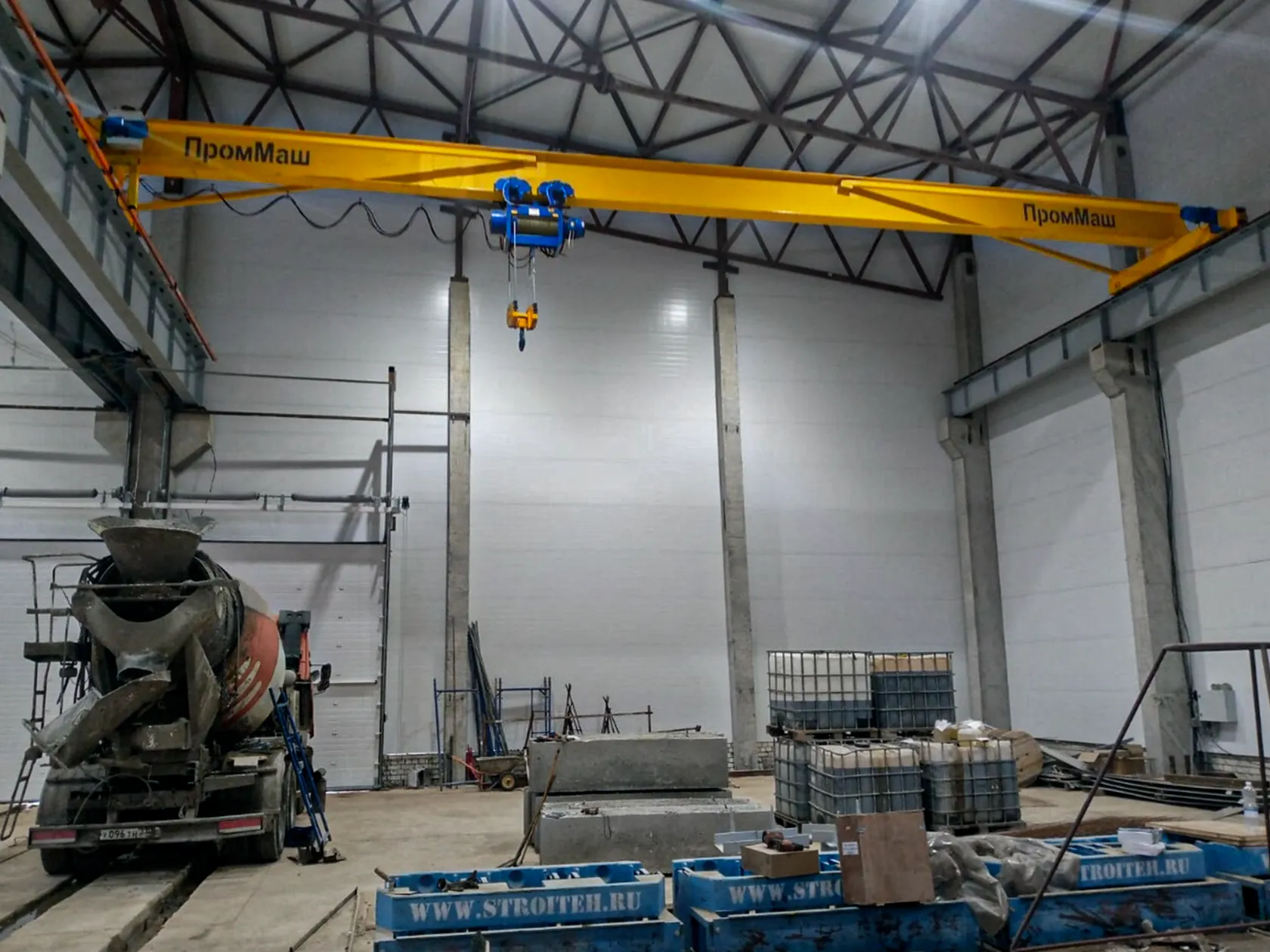 Опорный электрический однобалочный